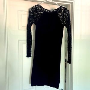 Bebe black long sleeve dress